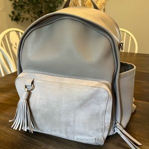 Skiphop Greenwich Diaper Backpack in Portabello Suede
